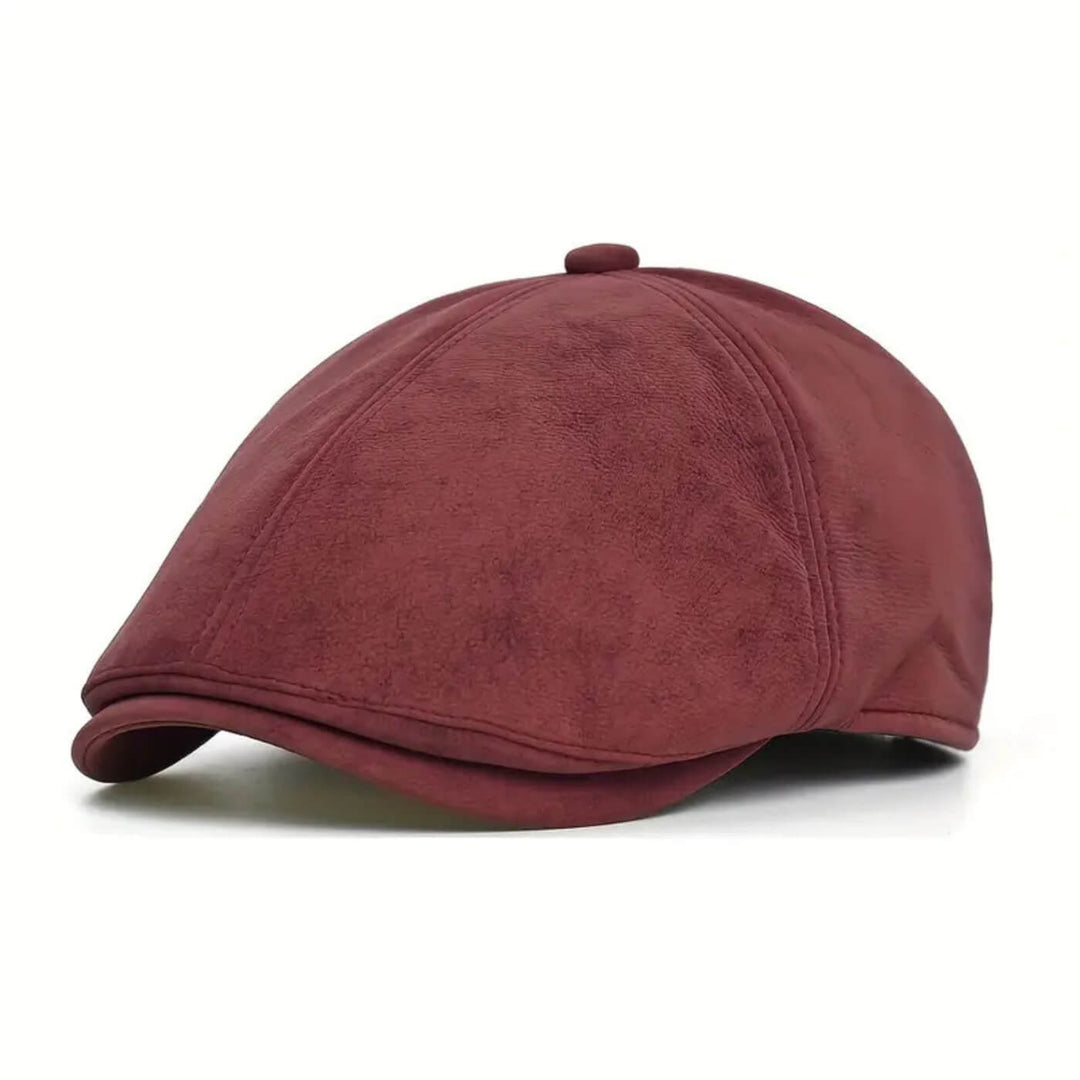 Suede Newsboy Cap | ATHENS