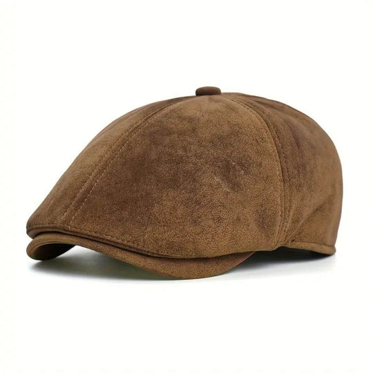 Suede Newsboy Cap | ATHENS