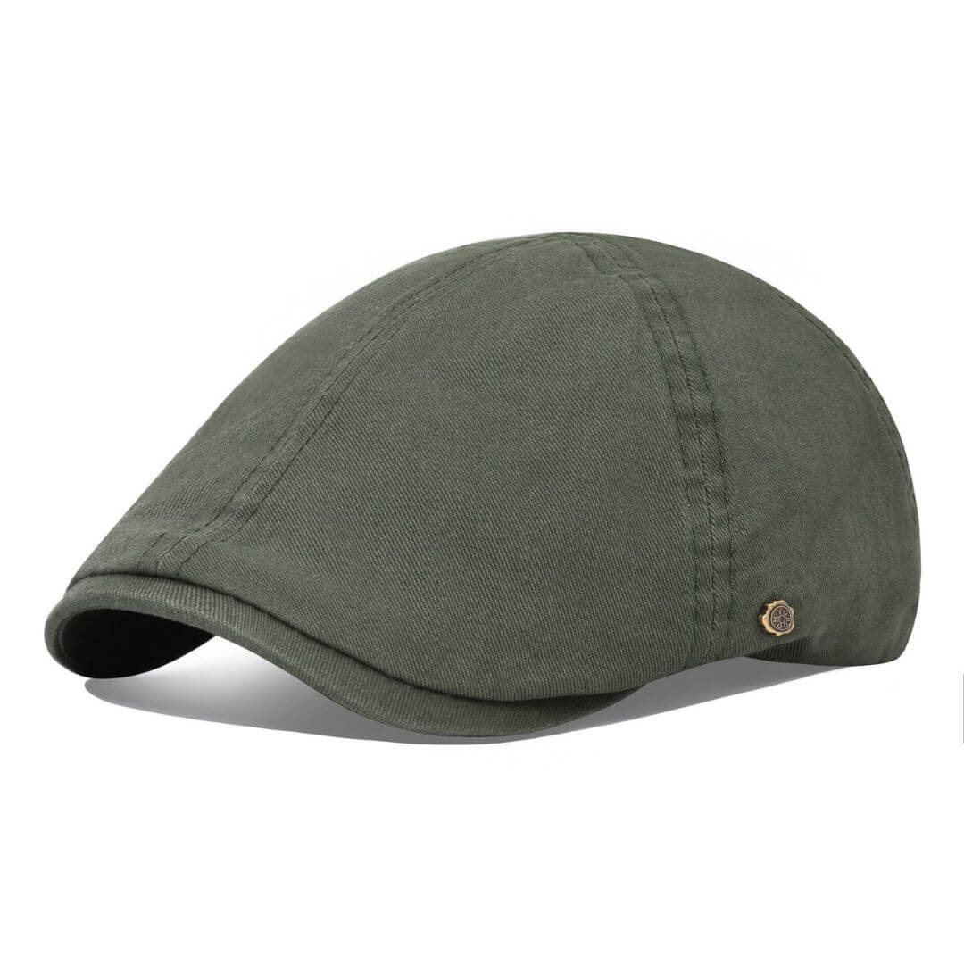 Brushed Cotton Flat Cap | ATLANTA