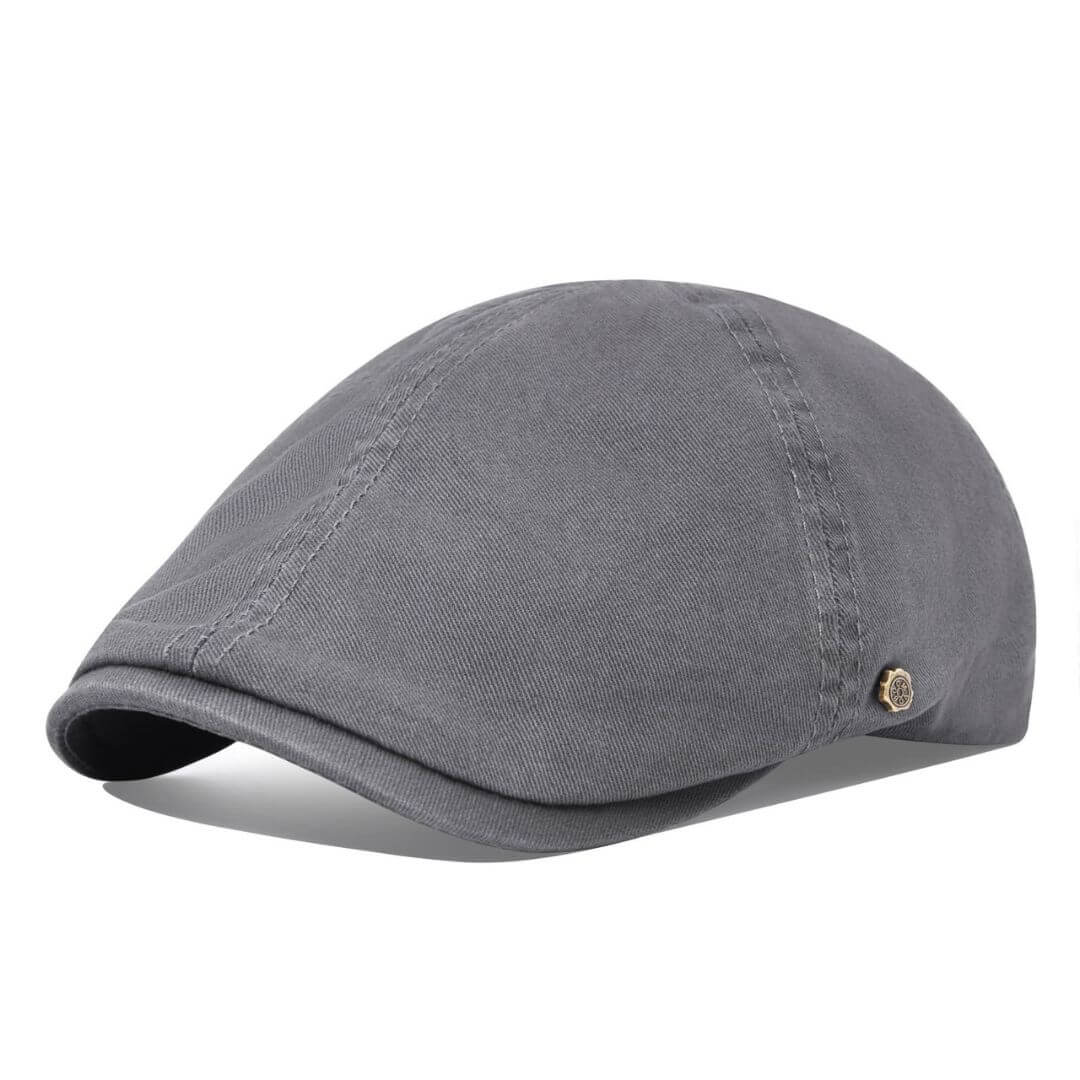 Brushed Cotton Flat Cap | ATLANTA