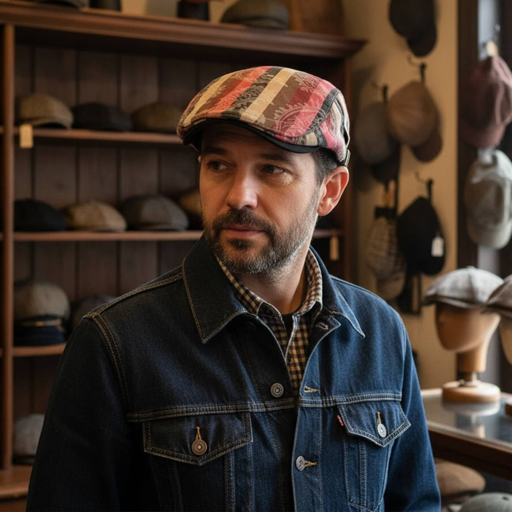 Striped Flat Cap | BELTON
