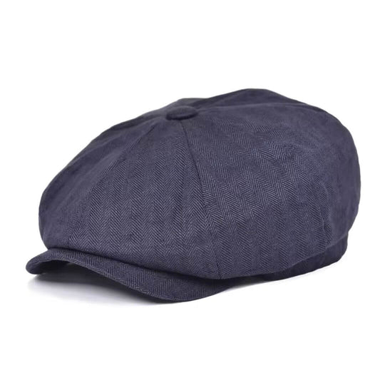 Linen Newsboy Cap | LINCOLN