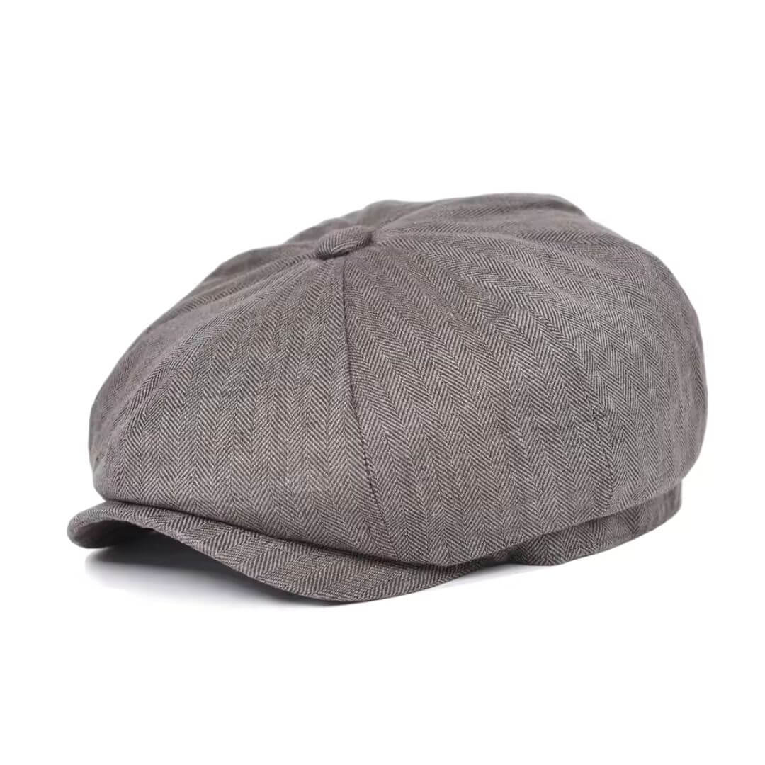 Linen Newsboy Cap | LINCOLN