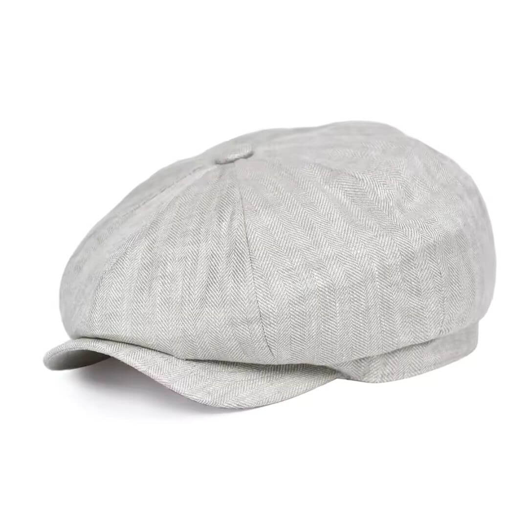 Linen Newsboy Cap | LINCOLN