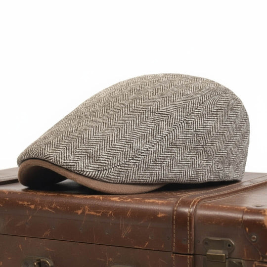 Cotton Herringbone Ivy Cap | ROME