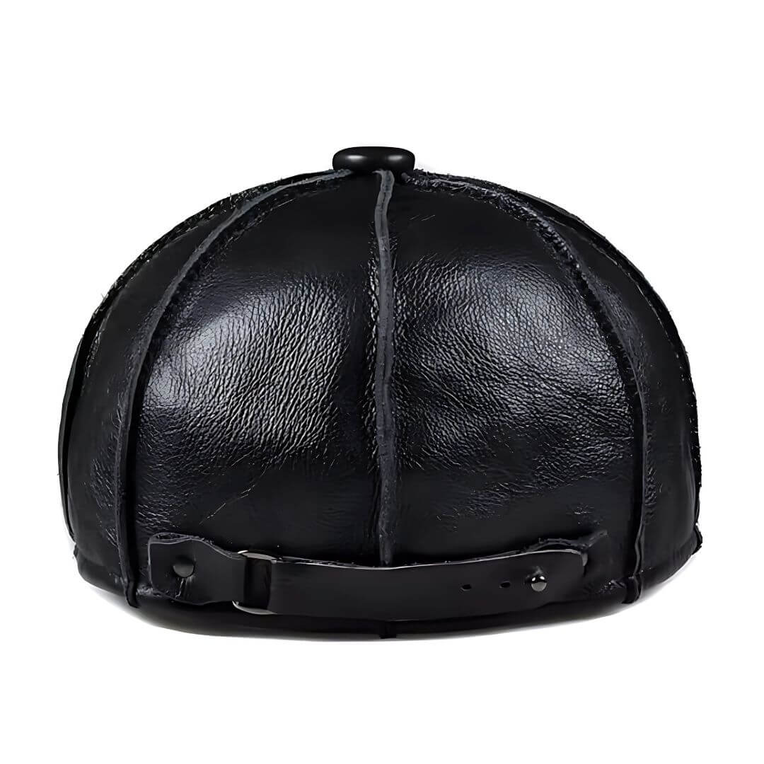 Genuine Leather Newsboy Cap | CHEYENNE