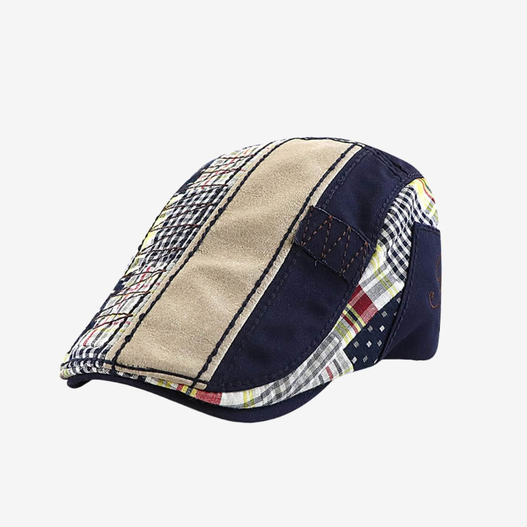 Patchwork Cotton Flat Cap | DELTA