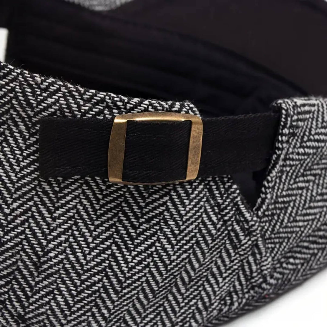 Herringbone Flat Cap | EVANSTON