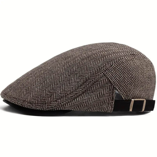 Herringbone Flat Cap | EVANSTON