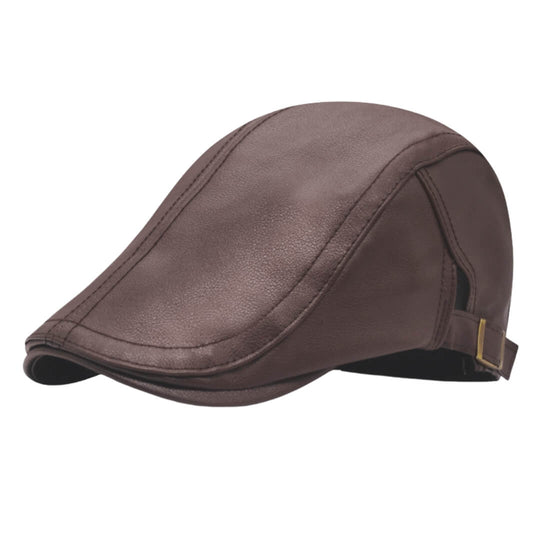 Leather Flat Cap | MONTPELIER