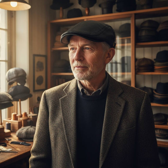 Leather Flat Cap | MONTPELIER