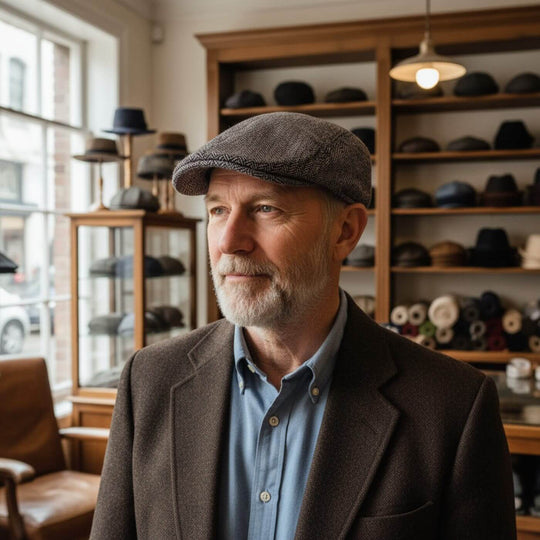 Herringbone Cotton Blend Cap | PUEBLO