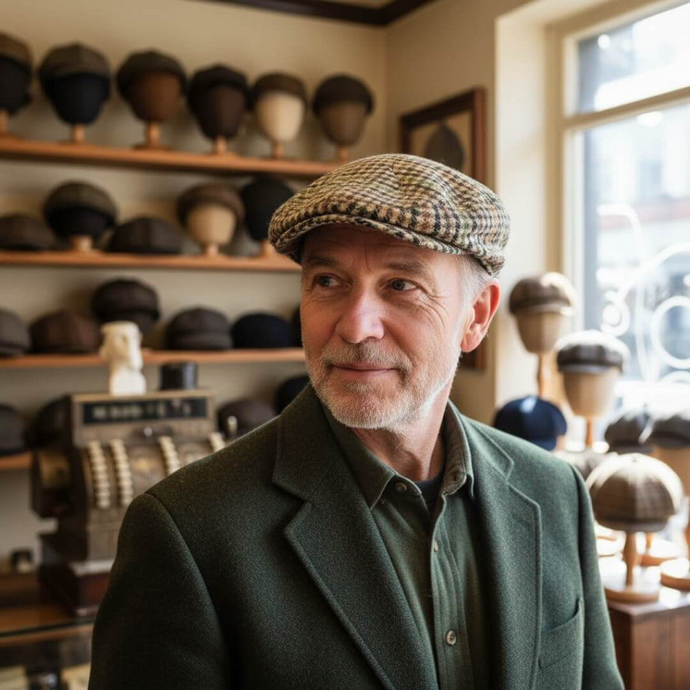 Wool Plaid Ivy Cap | LUBBOCK