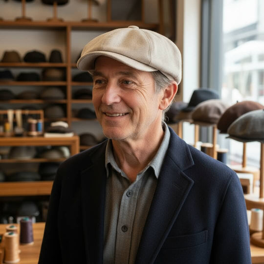 Linen Newsboy Cap | LINCOLN