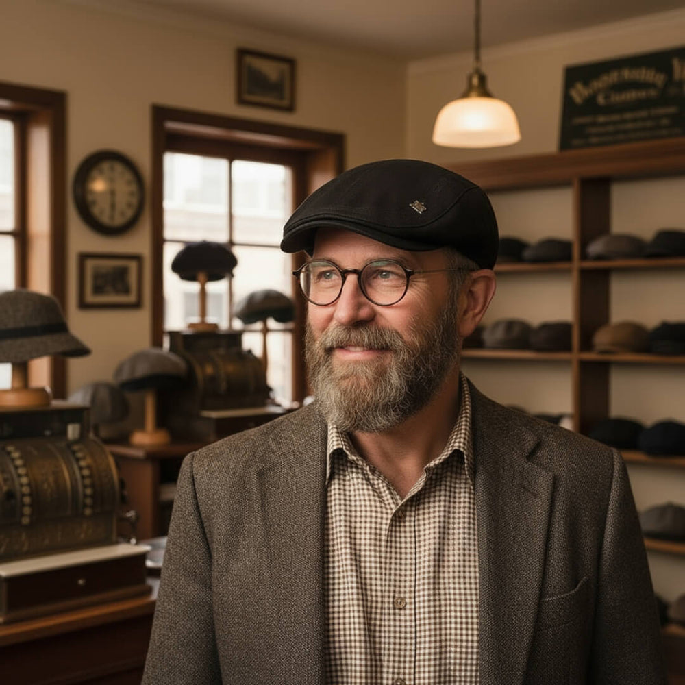 Structured Cotton Flat Cap | MINNEAPOLIS