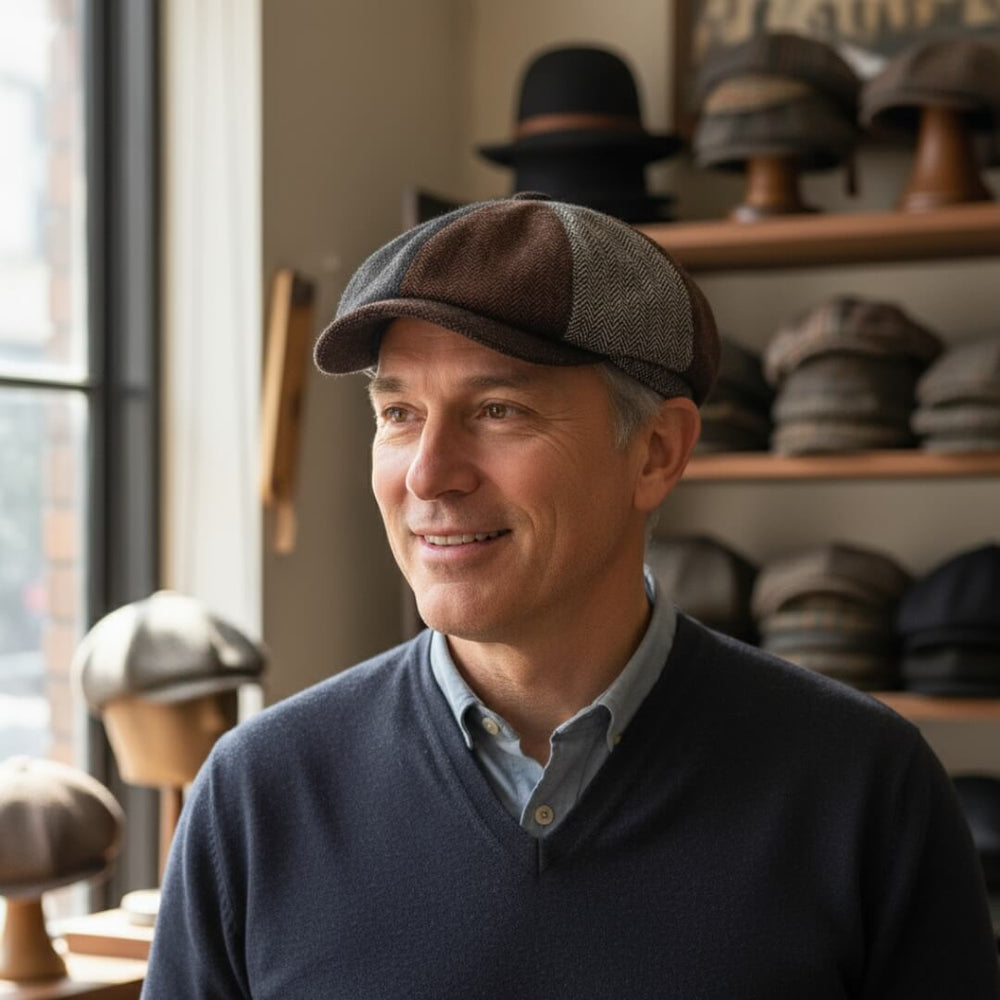 Wool Blend Patchwork Cap | CLEVELAND